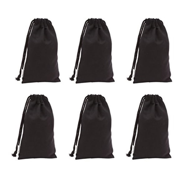 Augbunny 100% Cotton Muslin Bags with Drawstring 12-Pack