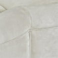 thumbnail image 6 of Michael Amini Malibu Crest Faux-Suede  Cocktail Ottoman - Doeskin/Chardonnay, 6 of 8