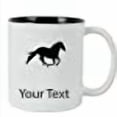 thumbnail image 3 of Personalized Custom Horse 11 oz White Ceramic Coffee Mug with White Gift Box (Black), 3 of 4