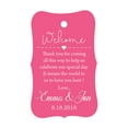 thumbnail image 1 of 100 PCS Wedding Welcome Personalized Wedding Favor Gift Paper Tags Custom Made Thank you Hang Tags, 1 of 1