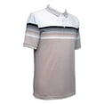 thumbnail image 3 of Playera Polo George Para HombrePique de Rayas Beige Talla G, 3 of 4