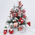 thumbnail image 2 of 2pcs Red Christmas Ornaments Balls Plastic Xmas Tree Hanging Pendant Christmas Decorations for Home New Year Party Decor, 2 of 5