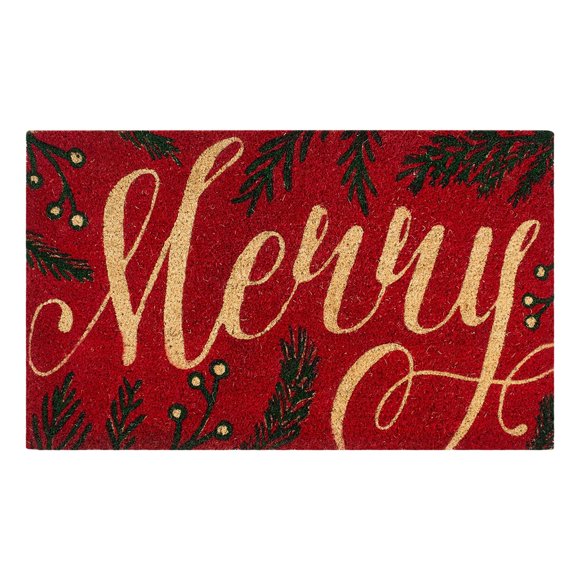 TIELUTT Christmas Doormat Front Door Decoration Christmas Decoration Blanket Fuzzy Soft Hand Woven Throw Blanket Dorm Room Rugs 5x7 Furry Area Rugs for Living Room Floor Carpets for Bedroom