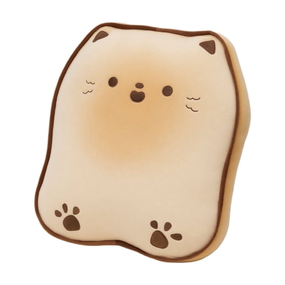 Biscuit Cat Stuffed Animal Pillow, Food Plush Pillow.Home Decoration Christmas Birthday for Kids Adults