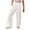 White, variant on PATLOLLAV Summer Womens Loose Wide Leg Pants High Waist Straight Pants Casual Pants