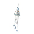 thumbnail image 2 of Amuleto de carillón de viento de velero, colección única de sonido claro, arte playero mediterráneo Estilo D, 2 of 9