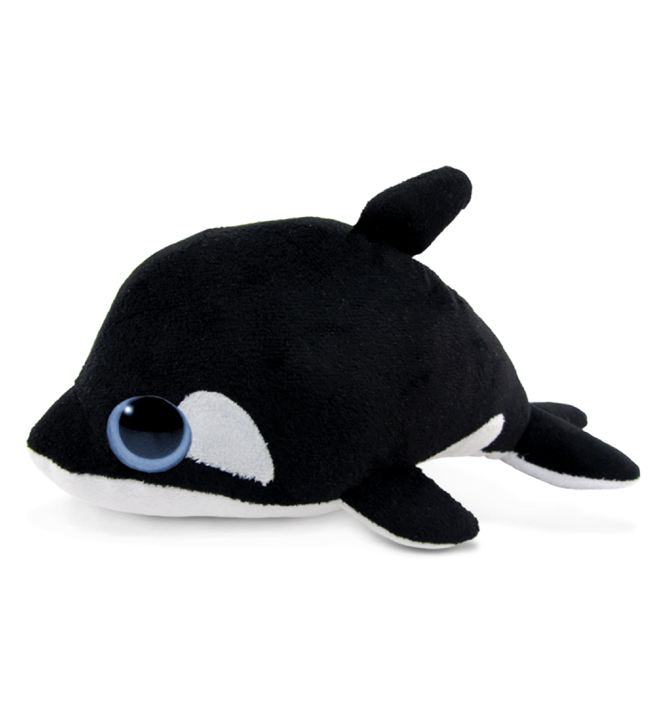 DolliBu Plush Killer Whale Stuffed Animal - Soft Huggable Big Eyes Orca Whale, Adorable Playtime Plush Toy, Cute Marine Sea Life Cuddle Gifts, Soft Plush Doll Animal Toy for Kids & Adults - 6 Inch