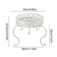 thumbnail image 3 of Qiopertar European-Style Wrought Iron Stand, Single-Tier Floor Display Rack, Sturdy Rustproof Balcony Shelf for Potted Plants, 3 of 6