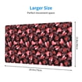 thumbnail image 2 of Rateoe Ladybugs and Red Hearts Print Mouse Pad - Extended Large Gaming Mousepad,Non-Slip Stitched Edge,16x29.5 Inch, 2 of 8