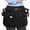 Black&Black, variant on Server Apron with Multiple Pockets, Solid Print Waist Apron for Waitress, Waiter, Black, One Size