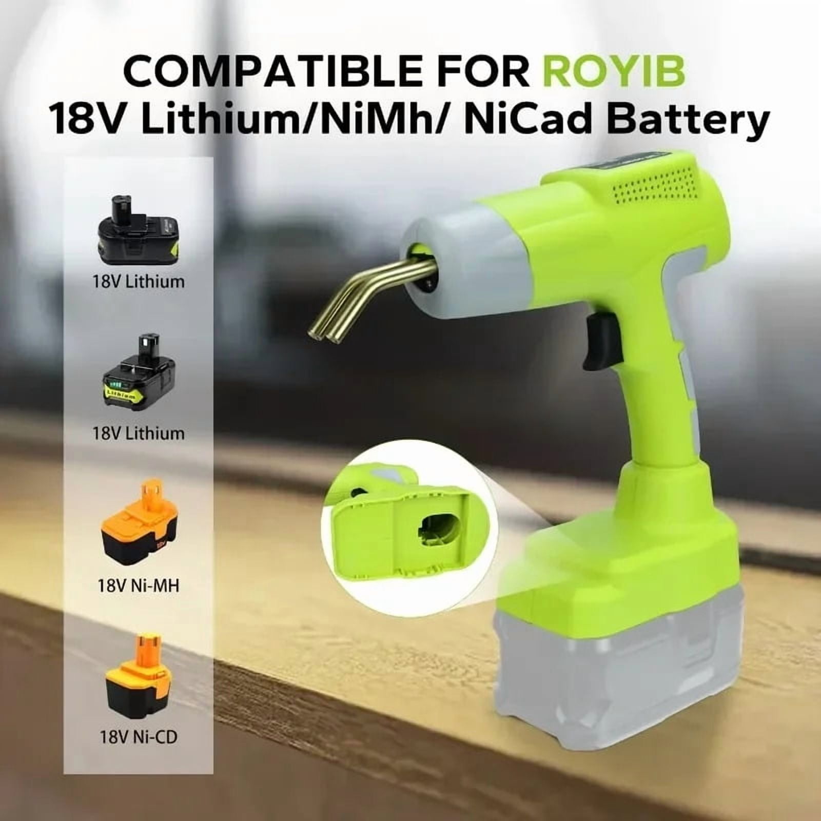 75W Cordless Soldering Iron Kit for Ryo.bi 18V Battery Fast Welding Tool LCD Digital Display Electric Solder Gun (No Battery)