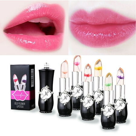Jelly Flower Lipstick - Color Changing with Temperature Mood Lipstick Moisturizer Lip Gloss Balm