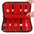 thumbnail image 2 of CIMAXIC Leather Watch Box Organizer with 20 Position Watch Display Tray Holder,15.55"X10.63"X1.38", 2 of 5