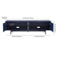 thumbnail image 2 of Henn&Hart 70" Dark Blue MDF/PVC/Metal TV Stand, 2 of 7