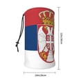 thumbnail image 3 of Wave Serbian Flag Winter Neck Gaiter Warmer Face Mask Warm Face Scarf Cover For Cold Weather Outdoor, 3 of 7
