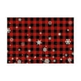 thumbnail image 5 of Christmas Placemats, Table Mats for Christmas, Holiday Dining and Family Gatherings Festive Decorations, Set Of 4 Easy Clean Vinyl Christmas Table Mats for Home Living Room Kitchen Decor, 5 of 8