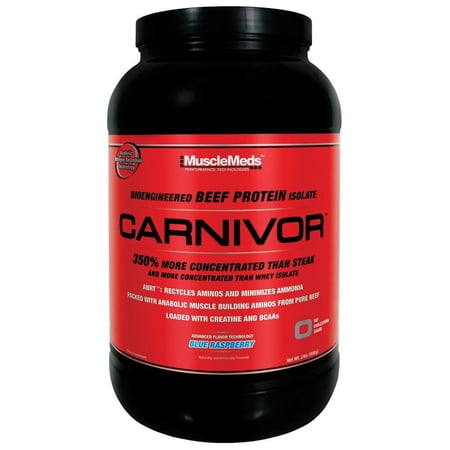Muscle Meds Carnivor, Blue Raspberry, 2 Lb