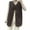 Café, variante sur EINCcm Manteau en Fausse Fourrure pour Femme, Manteau Chaud en Fausse Fourrure, Sans Manches, Col en V, Couleur Café, Taille TTG