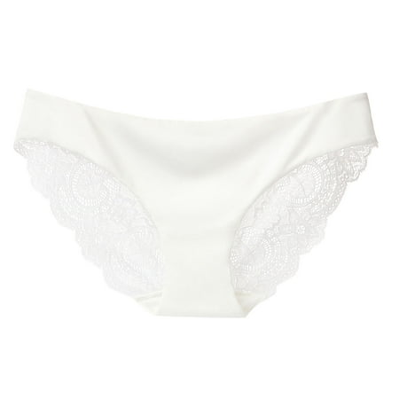 

Yuelianxi Ladies Underwear Lace Hollow Out Seamless Low Waist Briefs