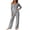 Gray, variant on vdgthytj Loungewear Sets for Women Long Sleeve One Shoulder Asymmetric Drawstring Tops Wide Leg Pants Fall Ribbed Casual 2 Piece Outfits(X-Large,Pink)
