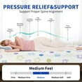 thumbnail image 5 of 5 Inch Twin Mattress Memory Foam Mattress Gel Mattress Bed-in-a-Box CertiPUR-US Certified for Cooler Sleep Pressure Relief Breathable Comfortable Bed Mattress, 5 of 5