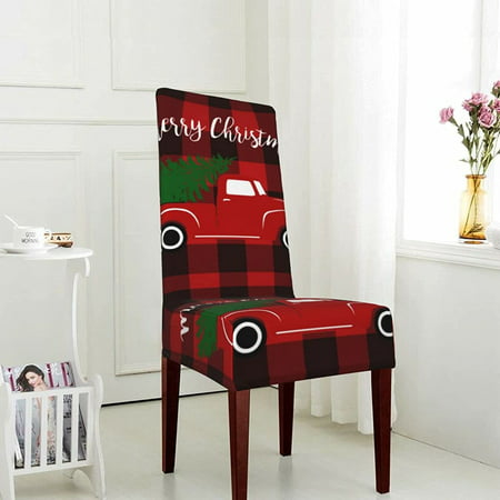 Dining Room Chair Covers Merry, Buffalo Plaid Dining Room Chair Cushions