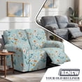 thumbnail image 4 of Jiueut Daisy Flower Pattern Recliner Loveseat Slipcover, Anti Dust Recliner Cover Stretchable Reclining Sofa Chair Covers for Home and Office, 4 of 7