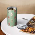 thumbnail image 3 of 20oz Coffee Tumblers Green Christmas Tree Pattern Stainless Steel Vacuum Insulated Travel Tumbler Coffee Cups Mug with Lid and Straw with Cleaning Brush for Cold & Hot Drinks, 3 of 5