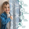 thumbnail image 3 of Blackout Kids Curtains,Blue Ethnic Mandala Pattern Childrens Insulated Curtains Set Of 2,Bedroom Essentials,Toddler Room Decor 42x84in(106x213cm), 3 of 5