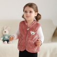 thumbnail image 3 of GYRATEDREAM Baby Boys Girls Fleece Vest Zip Up Cute Bear Jackets Fuzzy Fall Winter Warm Clothes Newborn Outwear for Toddler Infant 0-3Y, 3 of 8