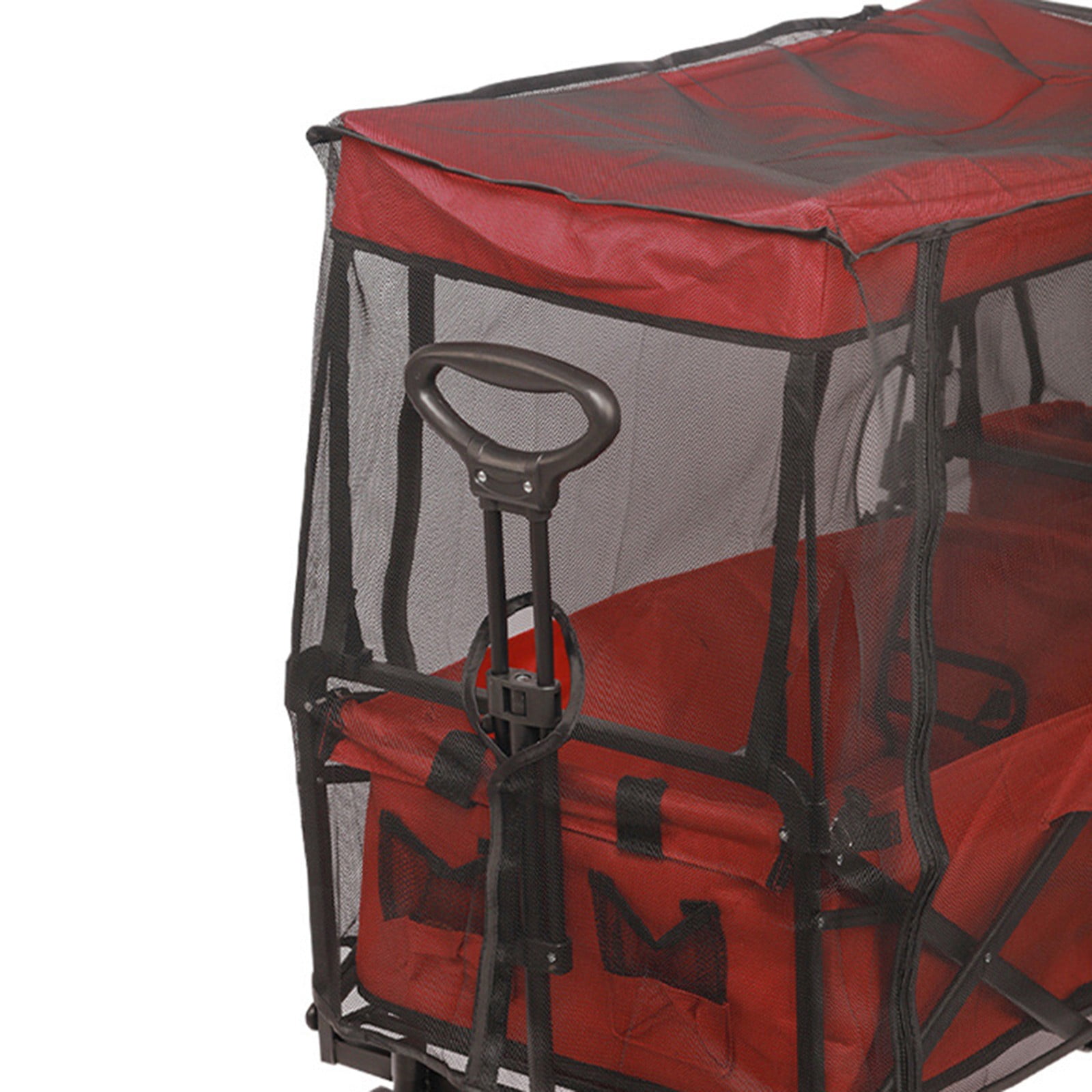 88X48X50Cm Net Cover No Wagon Canopy Poles Polyester Bug Mesh Nets Cover For Collapsible Beach Folding Wagon Camper Accessories Fangkenuo