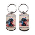 thumbnail image 2 of Democratic Poodle Making Woof Count Election 2024 Stainless Steel Keychain Poodles Dog Lover Gifts Idea Collar Charm Tag Keyring - 01001, 2 of 5