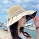 thumbnail image 5 of Sombrero de pescador con lazo de ala ancha, transpirable, con protección solar UV para mujer, sombrero para el sol, sombreros de playa para fiestas al aire libre, 5 of 5