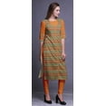 thumbnail image 3 of Bimba Printed Casual Straight Kurti 3/4 Sleeve Top Long Kurta Dress For Women, 3 of 6