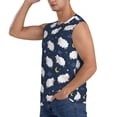 thumbnail image 3 of Pofeuu Cute Sheep 1 Print Men's Muscle T-Shirt, Sleeveless, Muscle Tank, Classic Muscle Tee Top For Men Casual Sleeveless Muscle T-Shirt Trendy Clothes-Medium, 3 of 7
