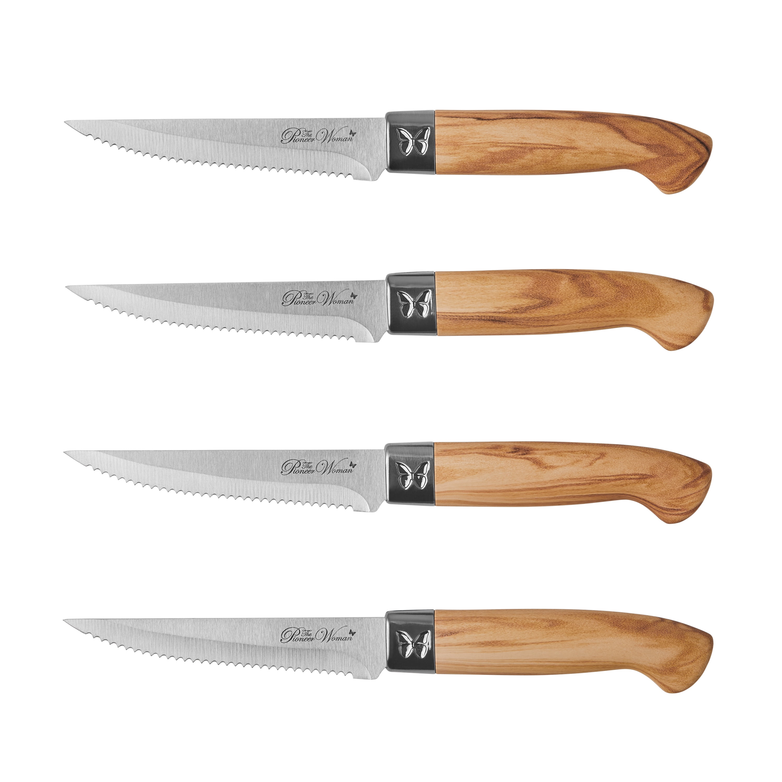 The Pioneer Woman 11-Piece Stainless Steel Knife Block Set, Charcoal Speckle