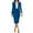 ZB Blue, variant on Workout Sets for Women Elegant Skirt Suit for Work Business Solid Color Long Sleeve Black Summer Lounge Sets L
