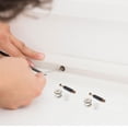 thumbnail image 4 of PTOOTP 100 Sets Cam Pre-inserted Nuts Hardware Connection Fittings Nylon for DIY Users, 4 of 6