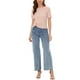 thumbnail image 2 of Camiseta corta de verano con cuello redondo y manga corta para mujer Inspire Chic, nudo retorcido, XS, rosa, 2 of 6