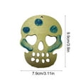 thumbnail image 3 of Set de decoraciones fluorescentes de madera para colgar de Halloween | Calabaza Calavera de Bruja | Kit de adornos festivos de 10 piezas | Recortes duraderos que brillan en la oscuridad | Caqui, 3 of 6