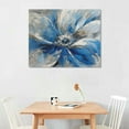 thumbnail image 2 of JRXY Flower Canvas Wall Art for Living Room Large White Blue Flower Picture Giclee Print Painting Wall Decor Framed Artwork Ready to Hang for Home Bedroom Wall Decoration picture 3, 2 of 6