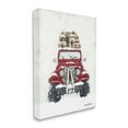thumbnail image 3 of Festive Red Truck Christmas Presents Snowscape Flurry Transportation Painting Gallery-Wrapped Canvas Print Wall Art, 3 of 5