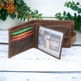 thumbnail image 2 of Cartera MORUCHA, antirrobo, bloqueo RFID, piel M80, color marrón, 2 of 9