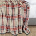 thumbnail image 2 of Nestl Ultra Plush Heavy Thick Raschel Imitation Mink Bed Blanket, 82 x 102, Red Plaid, 2 of 5