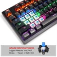 thumbnail image 4 of Clavier Mécanique de Jeu Rgb, Rétroéclairé Arc-en-Ciel Led, Interrupteurs Mécaniques Bleus Usb Filaire pour Ordinateur Multi-Appareils Mobile Pc Portable Windows/Mac/Ps4, 4 of 8