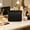 Black-BK, variant on MMJ Woven Style Storage Tray Imitation Woven Serving Basket Yellow Fruit Table Decor 12.01x8.07x2.36in