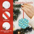 thumbnail image 4 of Naloa Cartoon Monster Truck Acrylic Santa Tree Decorations Christmas Hanging Pendant for Christmas Winter New Year Party Hanging Decorations-Hexagon, 4 of 7