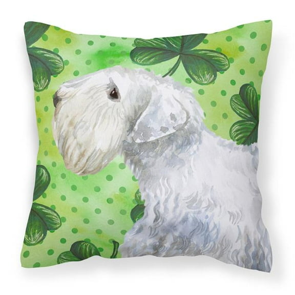 Sealyham Terrier St.Patricks Fabric Decorative Pillow