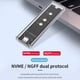 thumbnail image 5 of Carcasa para SSD NVMe M.2 RGB de 10 Gbps con Protocolo Dual NVME/NGFF para SSD con Clave M/B 2230, 2242, 2260 y 2280, 5 of 5