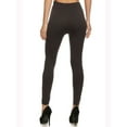thumbnail image 2 of SOFRA Womens Black Skinny Active Wear Leggings Size: FREE SIZE, 2 of 3